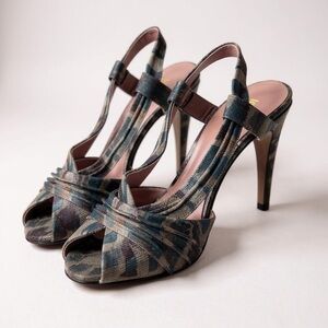 Missoni Open Toe Sparkle Sandals Pumps
